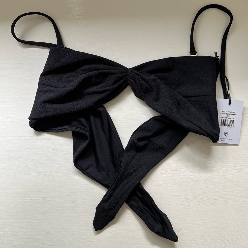 Black Revel Rey Quinn Tie Bikini Top
